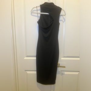Sexy Black Midi Dress